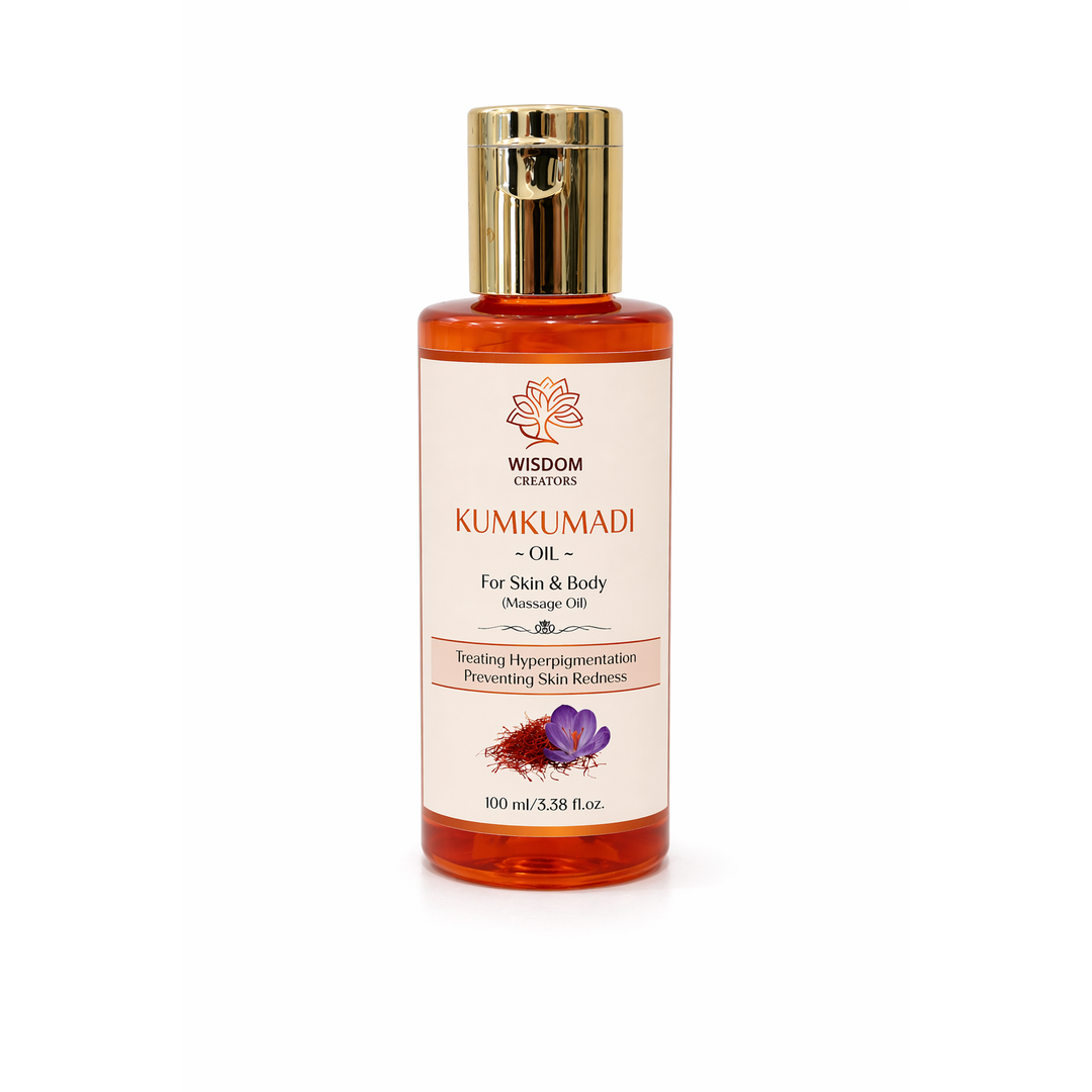 Kumkumadi Oil — Saffron Face & Body Oil for Glow, Brightening & Even Skin (100ml)
