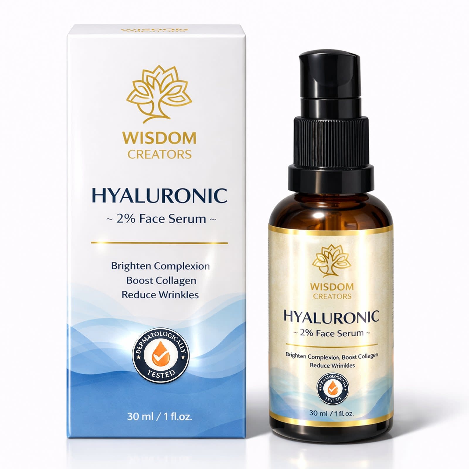 Hyaluronic Acid Face Serum with Vitamin C & E — Deep Hydration & Anti-Aging (30ml)