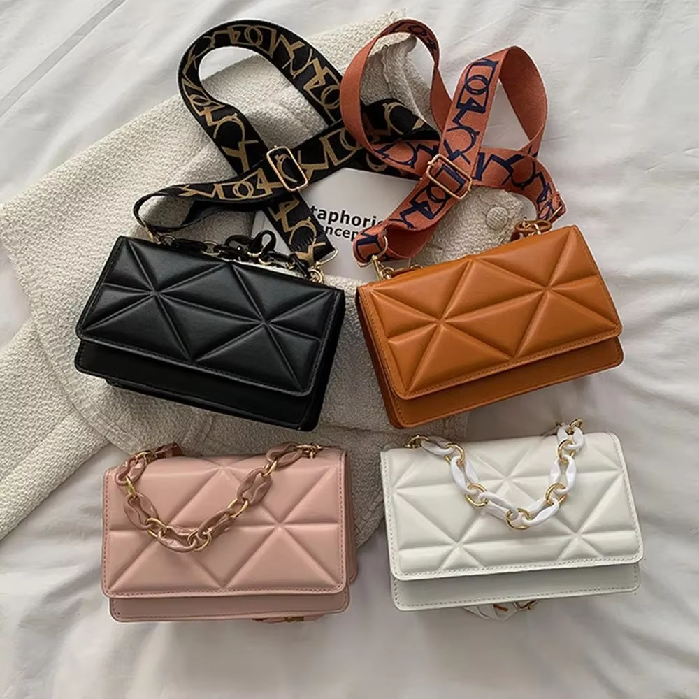 Sac à bandoulière pour femme en cuir PU