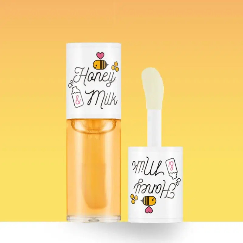 A’PIEU Huile Nourrissant et Hydratant pour les Lèvres au Miel et au Lait