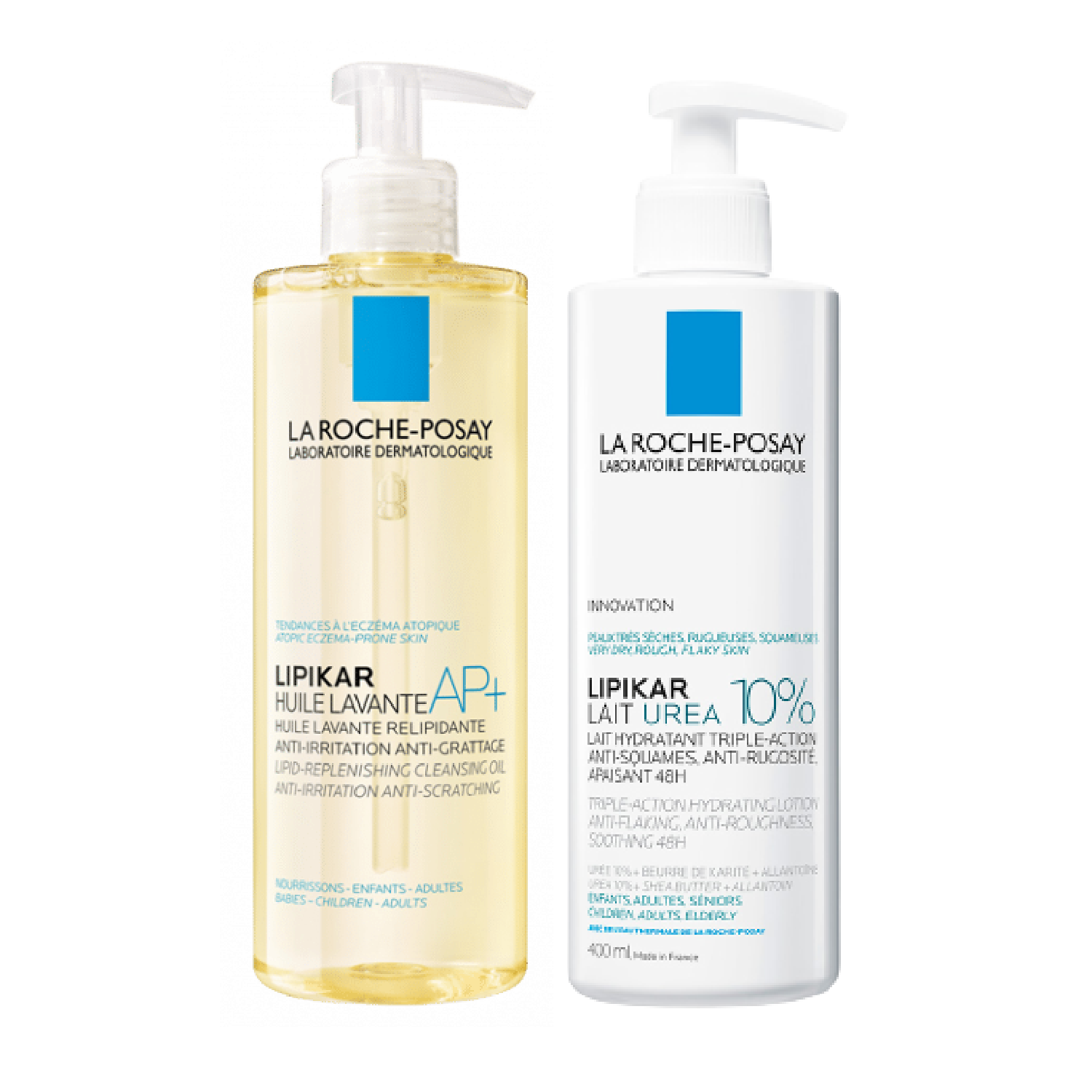 La Roche Posay Duo Lipikar Peau Lisse Huile de Douche + Lait Uréa