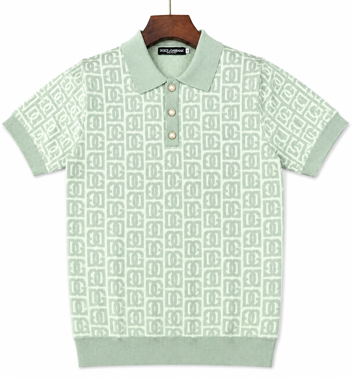 Polo Tricoté Jacquard DG – Collection Luxe