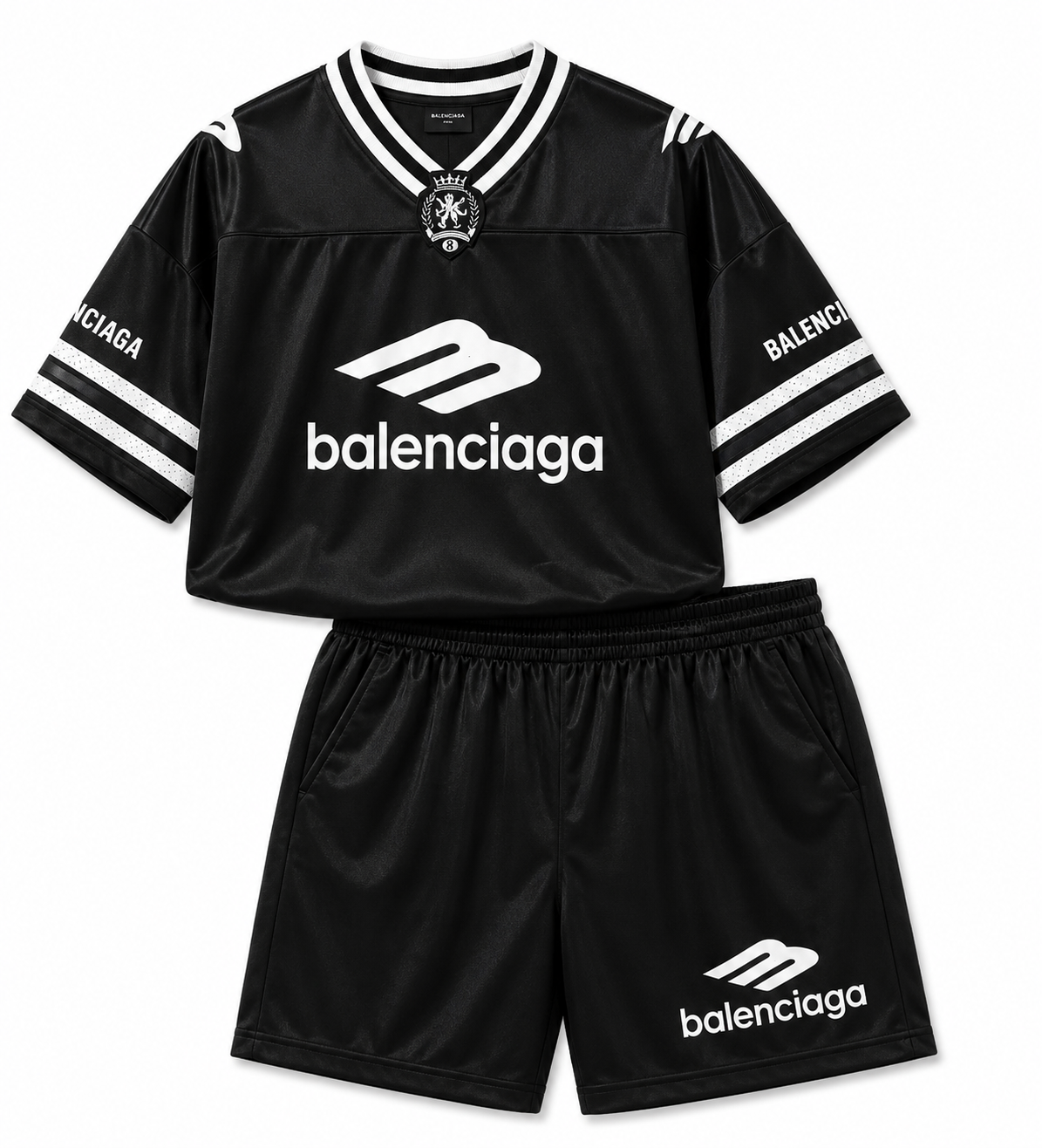 Set Jersey Col V Oversized & Short Balenciaga