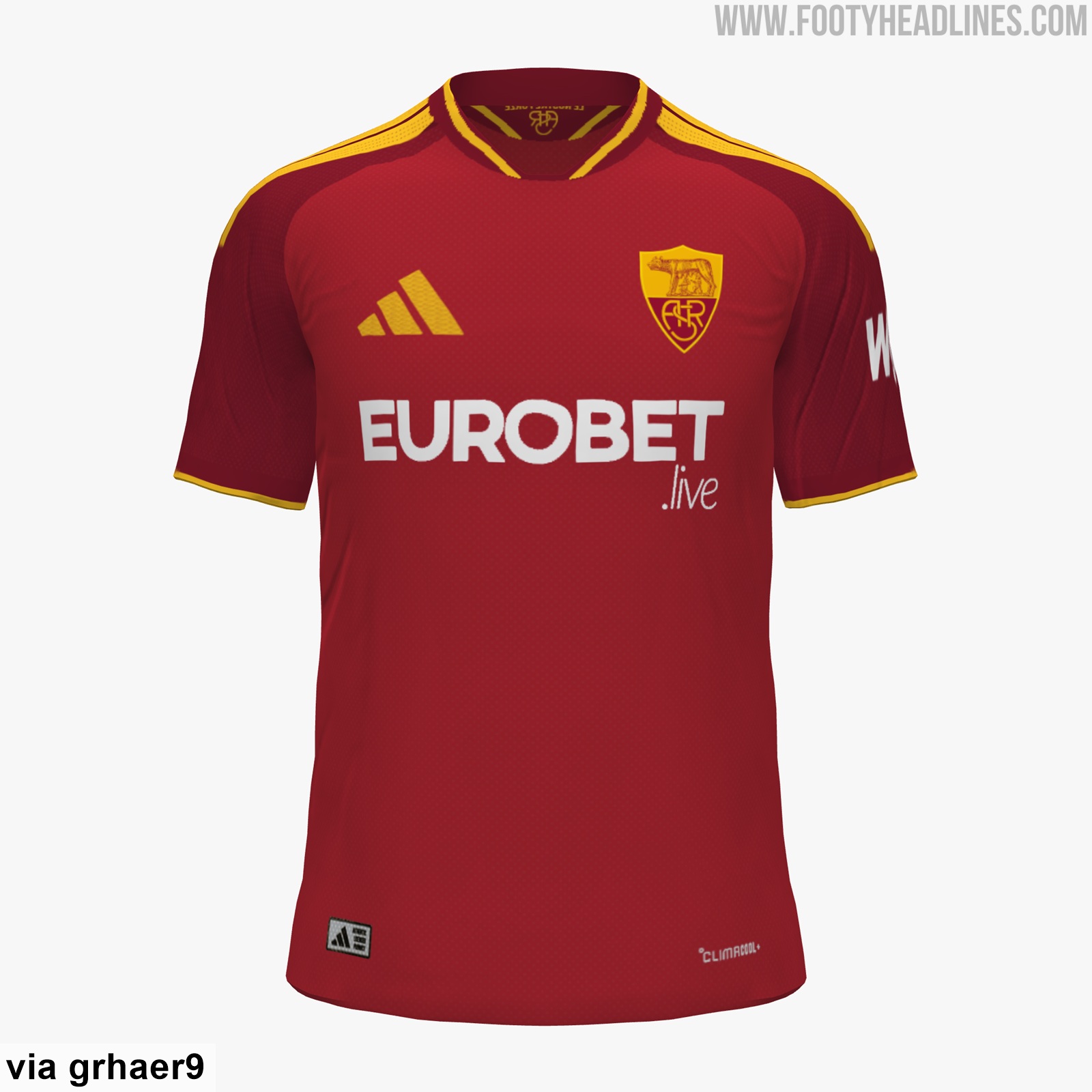 AS Roma Maillot Domicile 2026/27