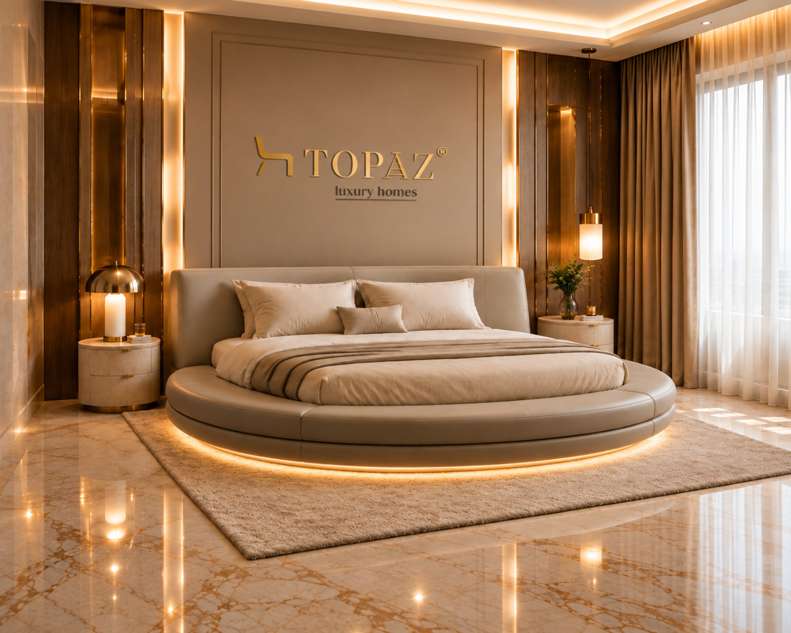 Serenity Round Bed