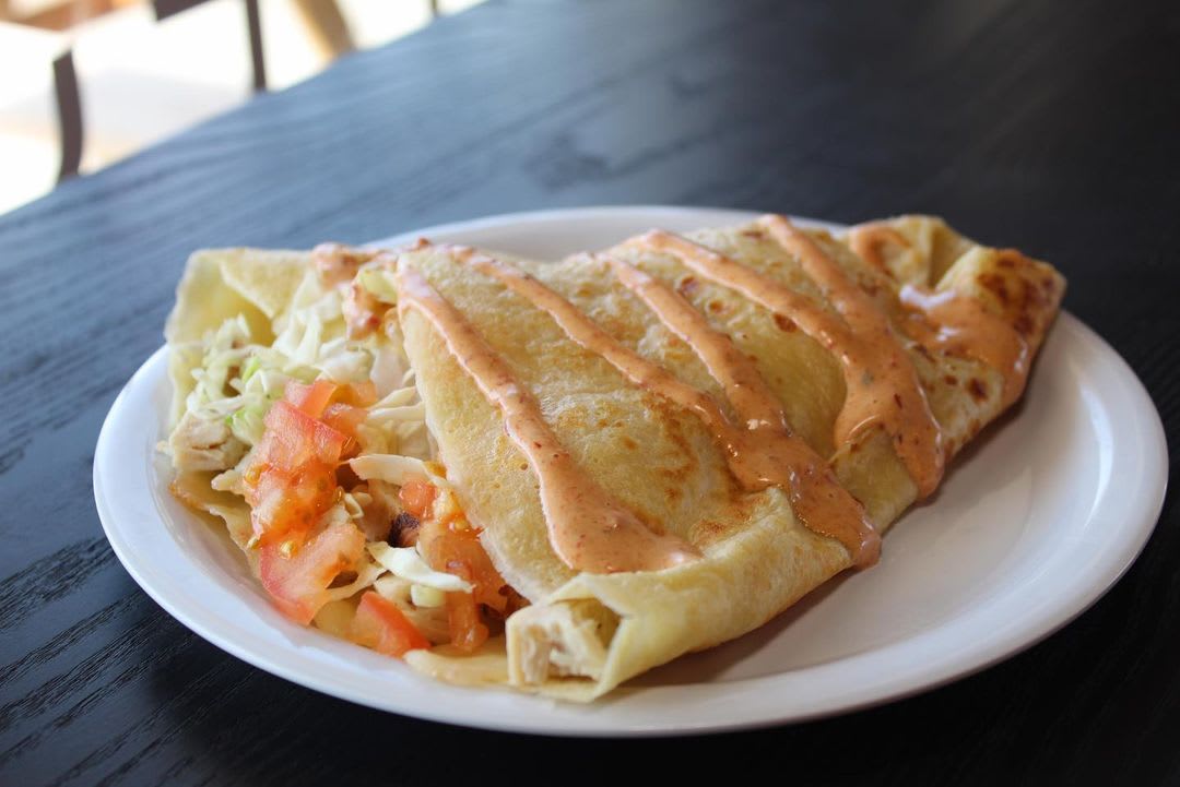 The Chipotle Chicken crepe