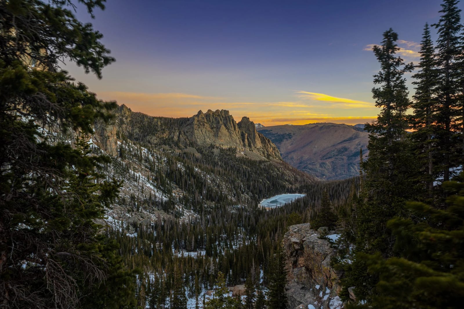 The Corner That Stops Everyone — Rocky Mountain National Park, Colorado. Looking down the gorge toward Odessa Lake in Rocky Mountain National Park while…