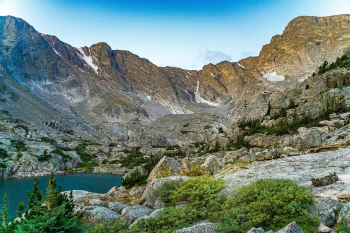 Glacier Flour Turquoise — Rocky Mountain National Park, Colorado. That unmistakable glacier-flour turquoise tucked under a headwall in the Colorado high…