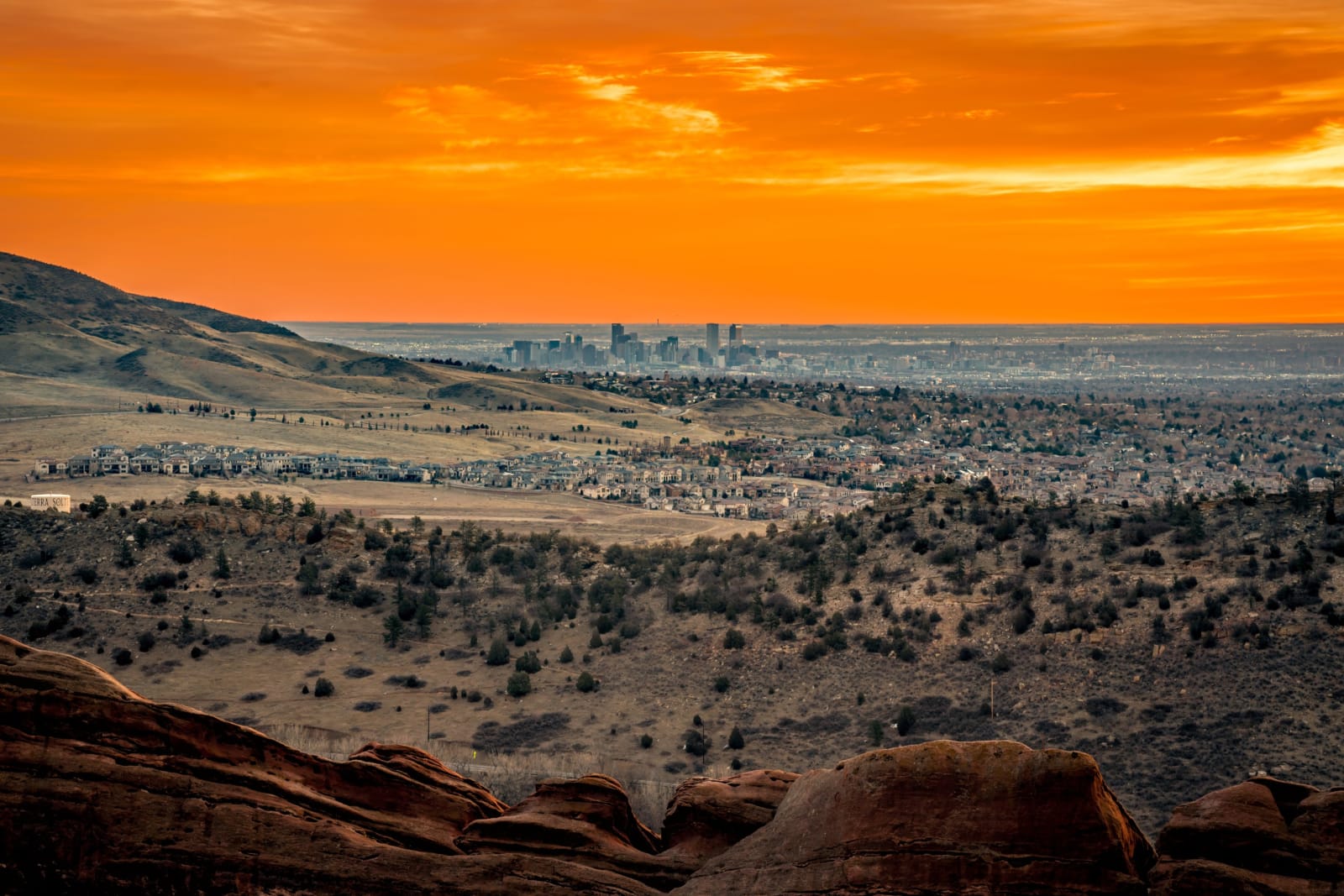 Orange Over the Plains