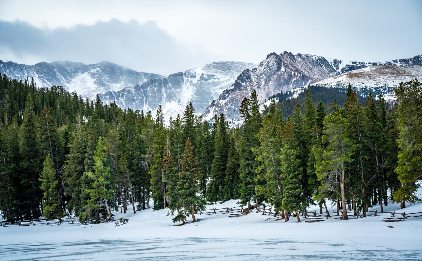 Snowfield Below Mount Blue Sky