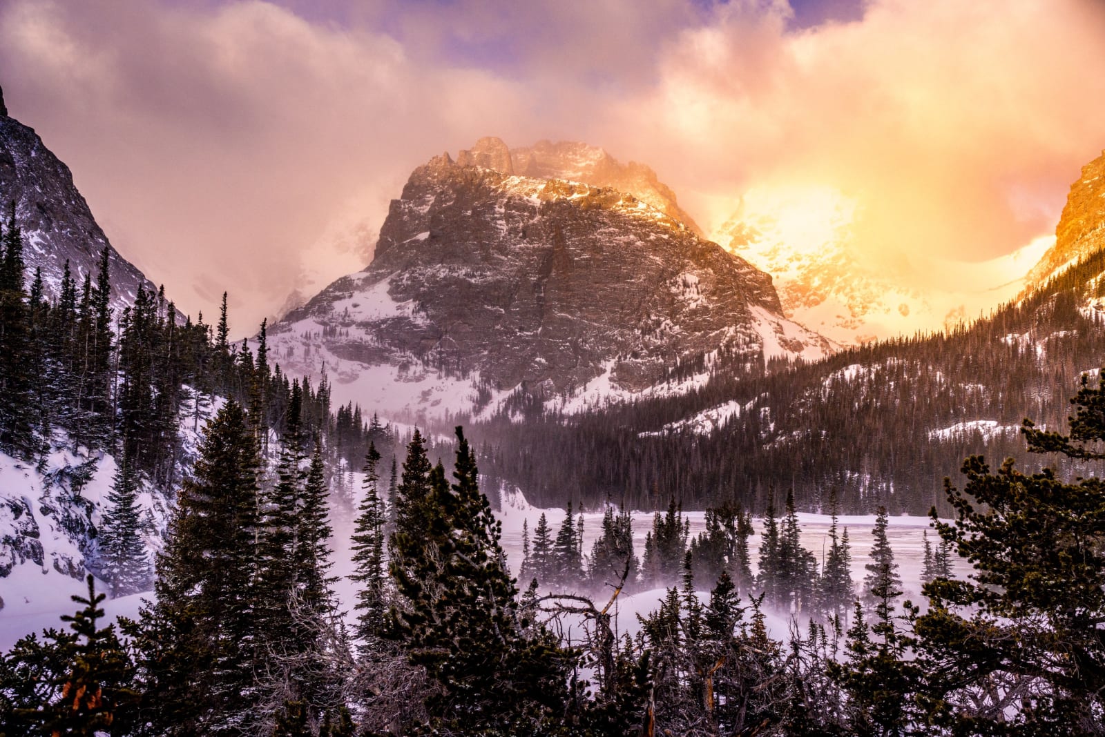 Sun Cracks the Headwall