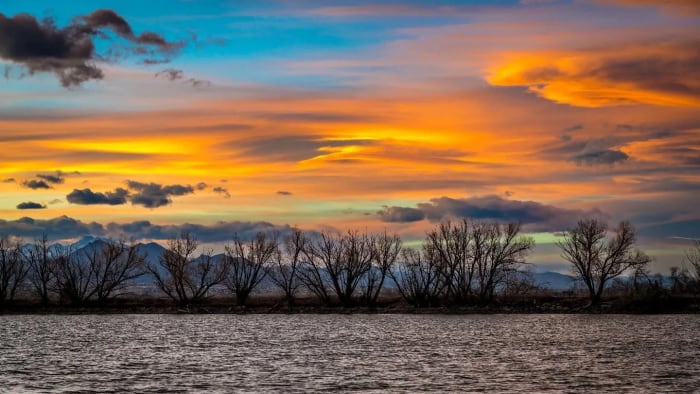 Sunset from Crown Hill Lake — Wheat Ridge, Colorado — Colorado landscape photography by Chris Heaton