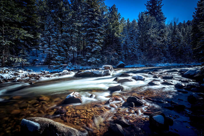 South Boulder Creek After A Snow — Boulder, Colorado — Colorado landscape photography by Chris Heaton