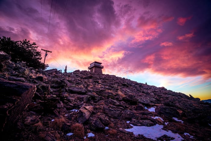 Mestaa'ehehe Mountain Fire Lookout — Mestaa'ehehe Mountain, Colorado — Colorado landscape photography by Chris Heaton