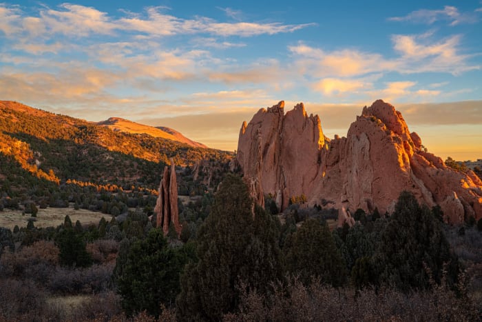 Garden of the Gods at Sunset — Garden of the Gods, Colorado Springs, Colorado — Colorado landscape photography by Chris Heaton