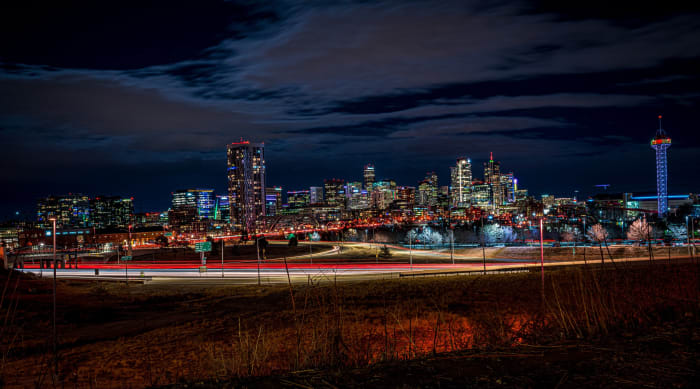Denver Wide Angle Skyline — Denver, Colorado — Colorado landscape photography by Chris Heaton