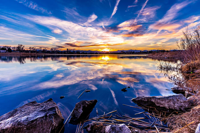 Berkeley Lake Sunset — Wheat Ridge, Colorado — Colorado landscape photography by Chris Heaton