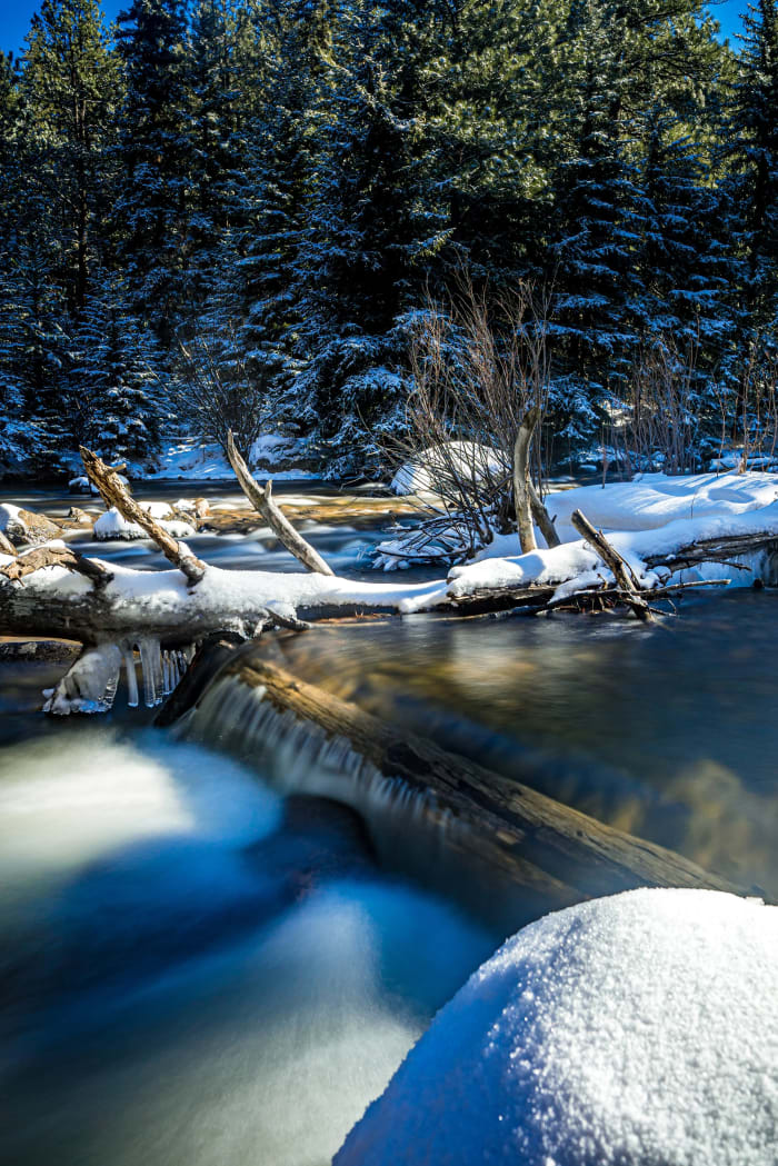 Snow Pillows and Black Water — Nederland — Colorado landscape photography by Chris Heaton