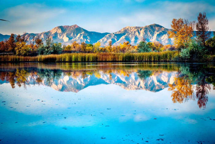 Flatiron Reflection — Boulder, Colorado — Colorado landscape photography by Chris Heaton