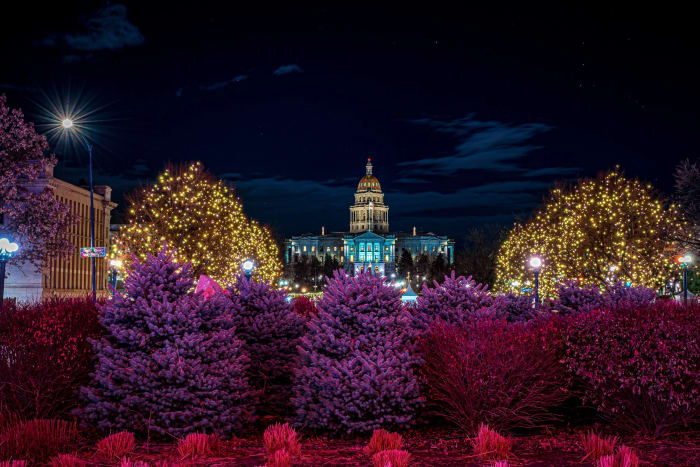 Holiday Lights at the Capitol — Colorado State Capitol, Denver, Colorado — Colorado landscape photography by Chris Heaton