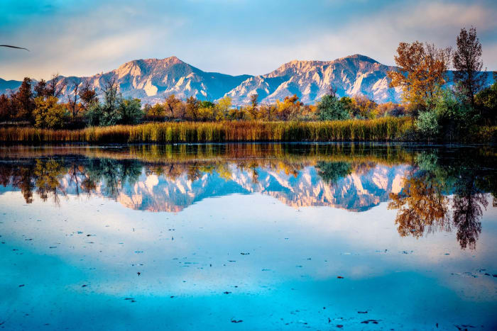 Reflections of Flatirons — Boulder, Colorado — Colorado landscape photography by Chris Heaton