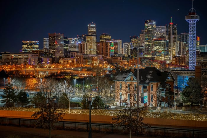 Denver Skyline (Winter) — Denver, Colorado — Colorado landscape photography by Chris Heaton