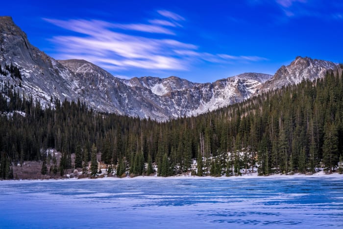 Ice at Idaho Springs Reservoir — Idaho Springs Reservoir — Colorado landscape photography by Chris Heaton