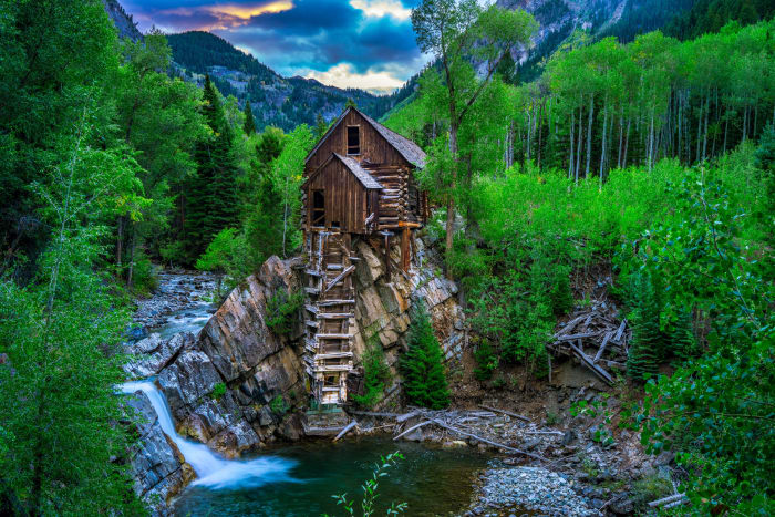 Crystal Mill in Deep Green — Crystal Mill, Marble, Colorado — Colorado landscape photography by Chris Heaton