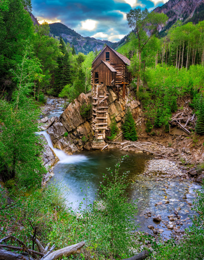 Crystal Mill at First Light — Crystal Mill, Marble, Colorado — Colorado landscape photography by Chris Heaton