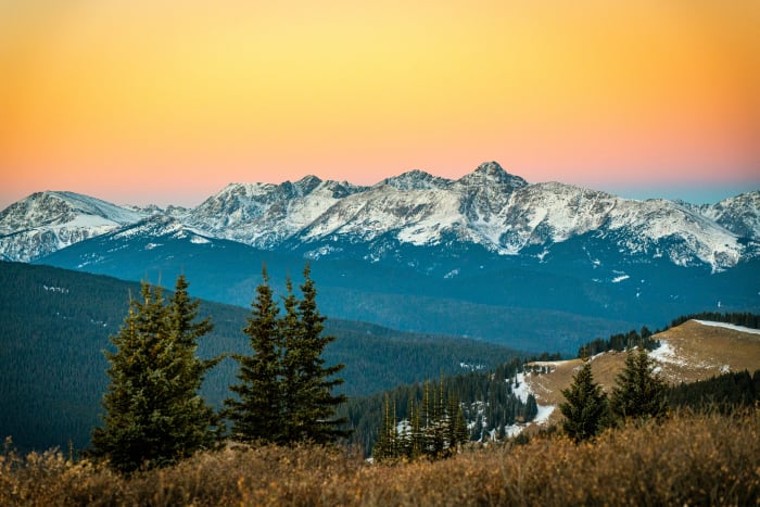 Peach Light on the Gore — Shrine Pass, Colorado — Colorado landscape photography by Chris Heaton