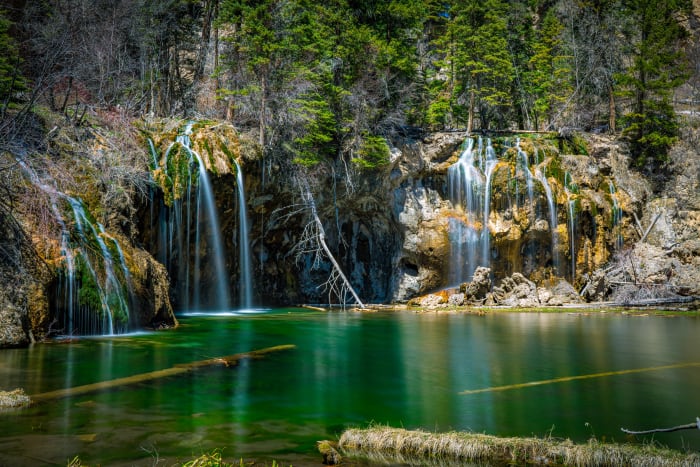 Green Water, White Curtains — Hanging Lake, Glenwood Canyon, Colorado — Colorado landscape photography by Chris Heaton