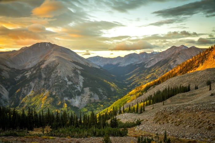 Down Into the Valley — Hope Pass, Colorado — Colorado landscape photography by Chris Heaton