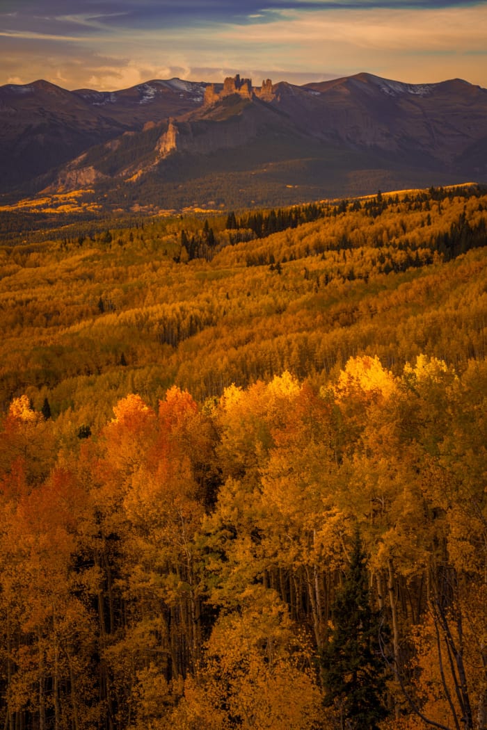Warm Light on the Castle Ridge