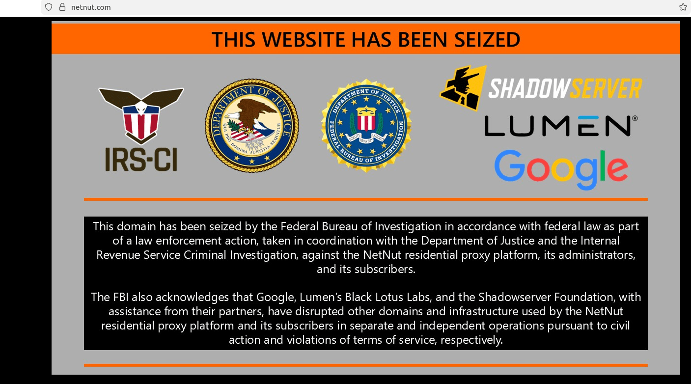 Operación policial desmantela NetNut, una de las redes de proxy residencial más grandes del mundo