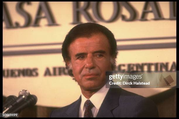 Carlos Saúl Menem, presidente de Argentina (1989-1999)