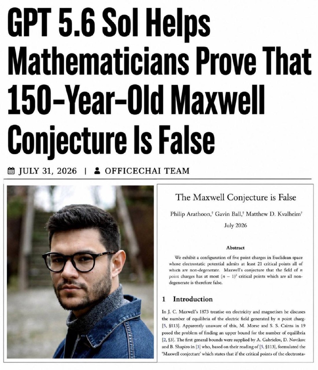 🤯 GPT-5.6 Sol ayuda a romper una conjetura matemática de 150 años de antigüedad