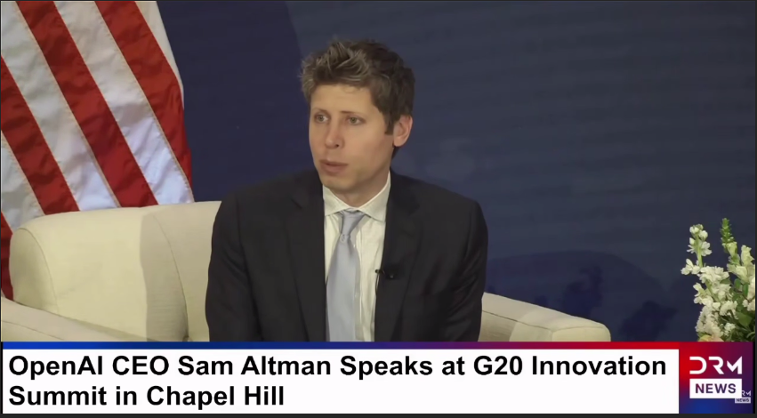 Altman en el G20: rechazar la IA es como rechazar la electricidad; 3 meses de trabajo en 17 minutos