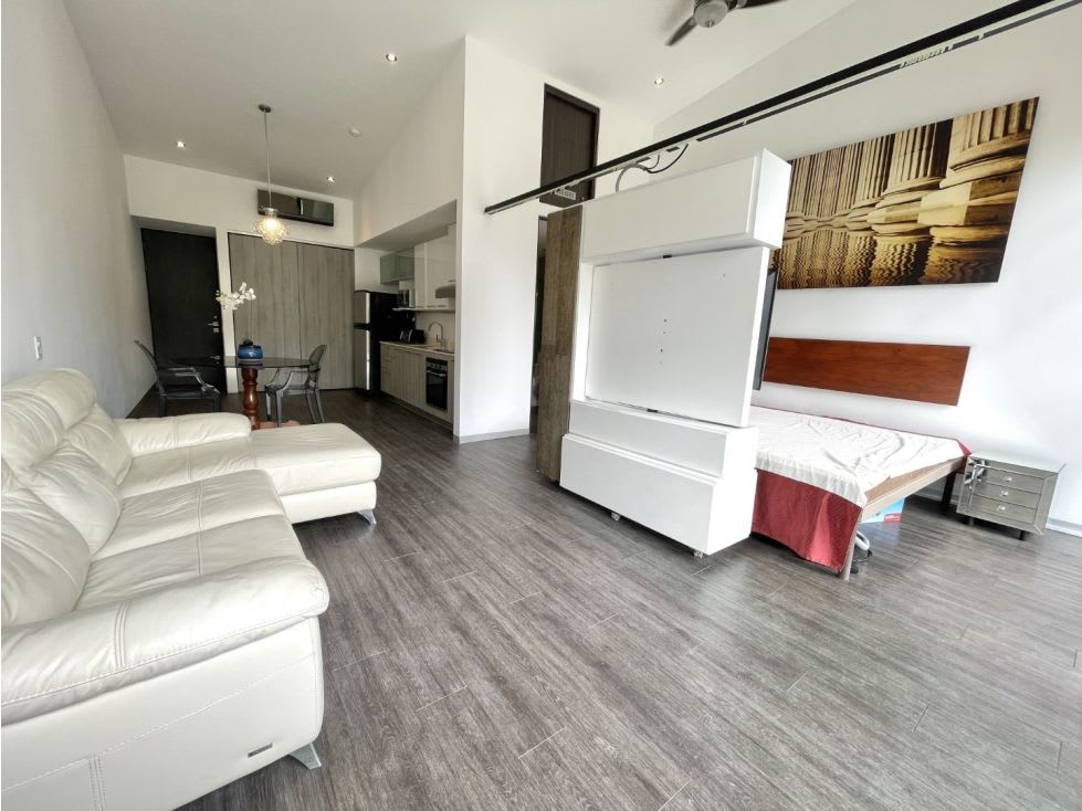 Apartamento tipo estudio amueblado en Santa Ana