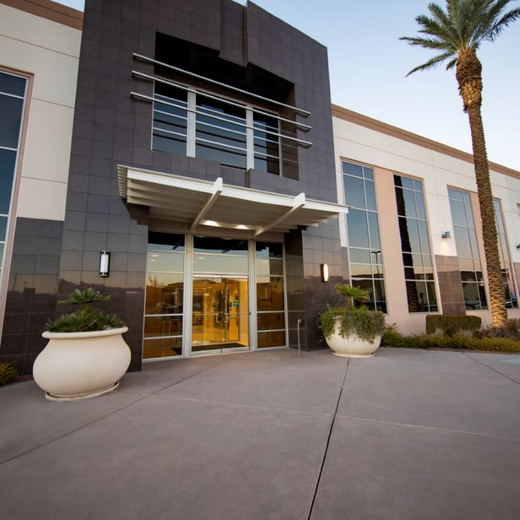 Rapid Response Monitoring office in Henderson NV during a summer night.