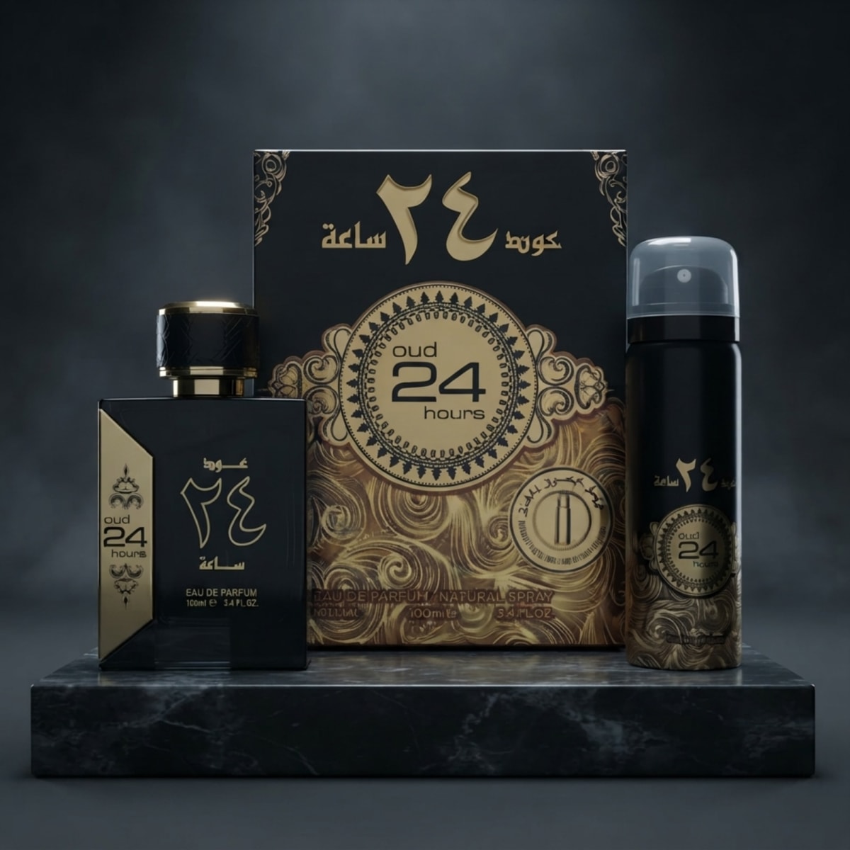 Oud 24 Hours Arabian EDP, 100ml + Spray