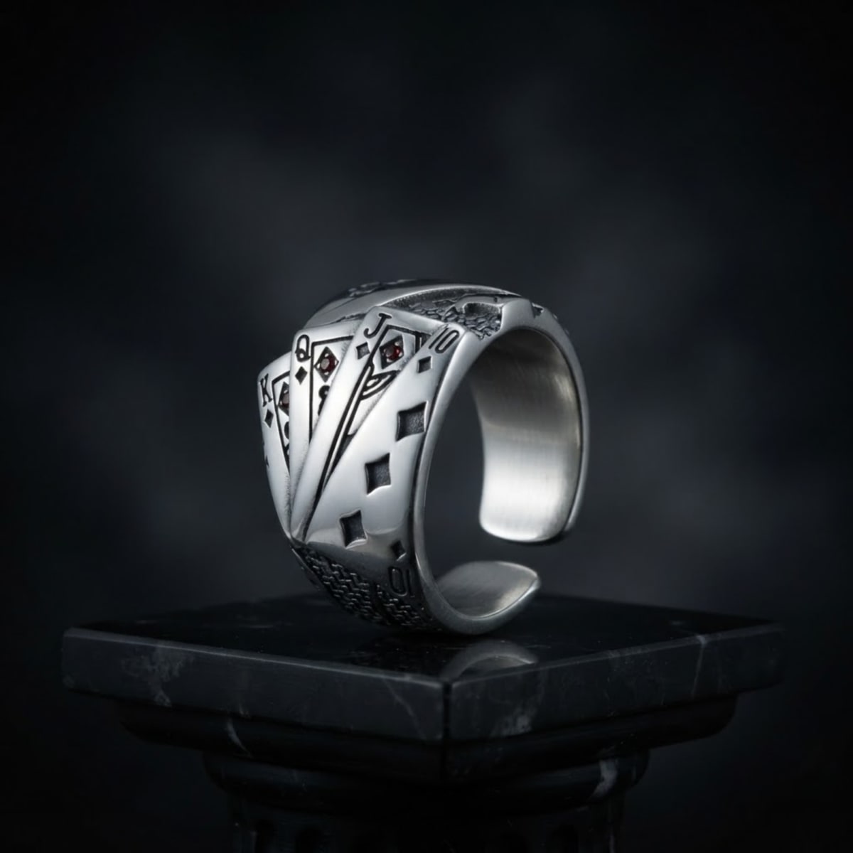 Stainless Steel Biker Ring
