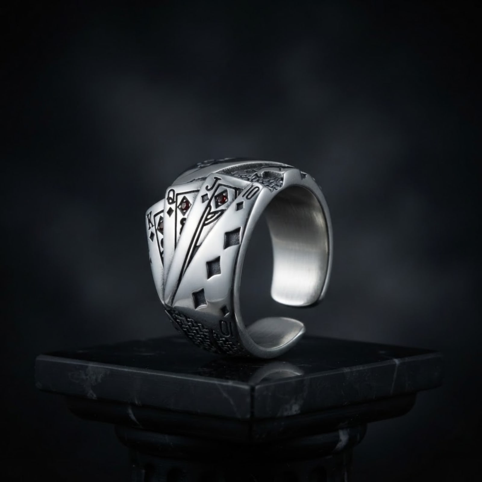 Stainless Steel Biker Ring