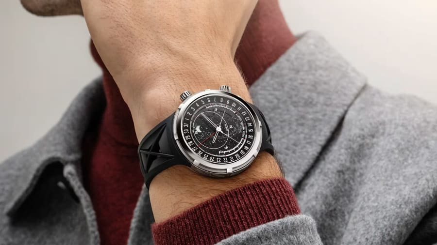 The 6105G worn on the wrist
