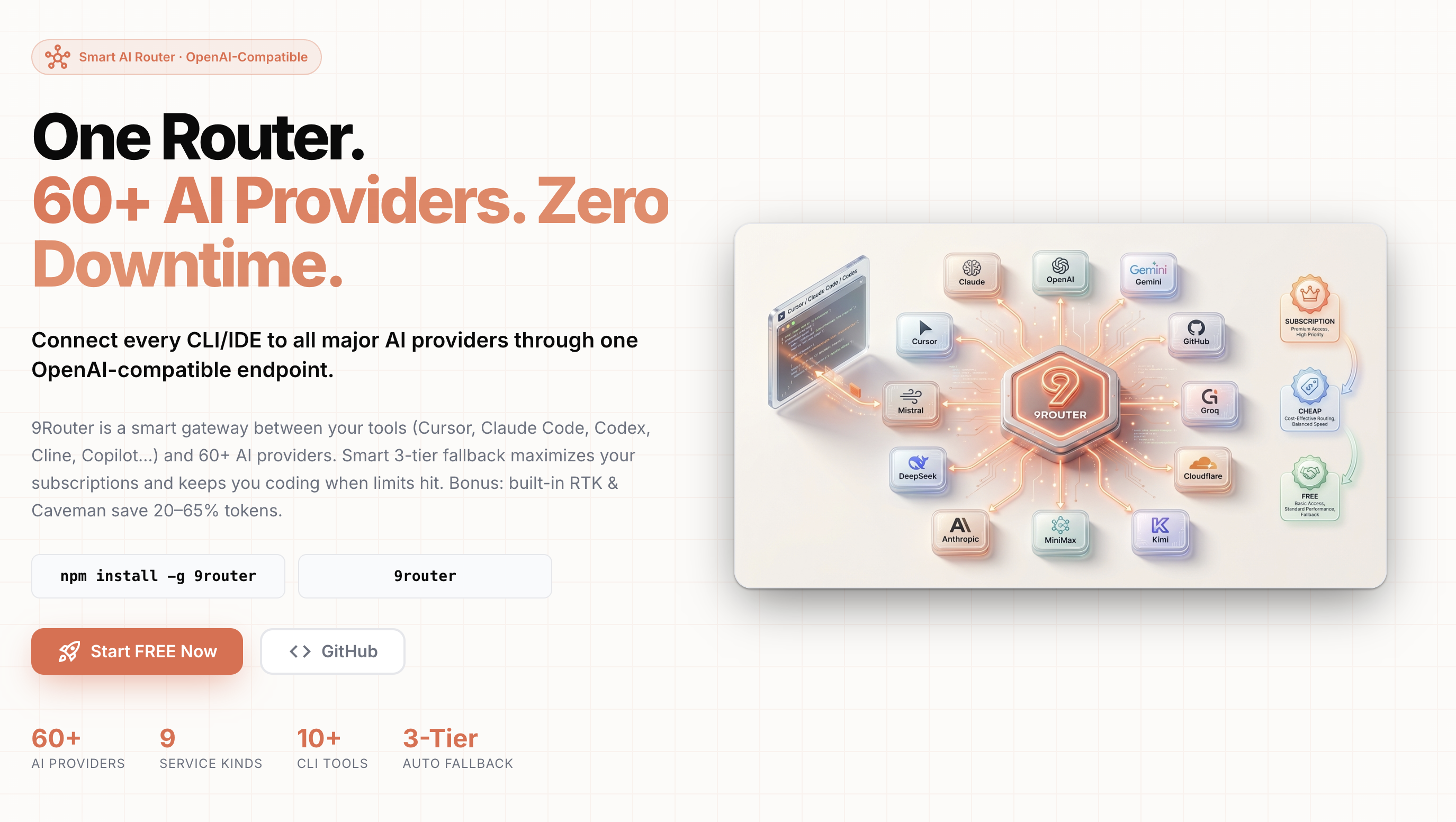 9Router official website hero