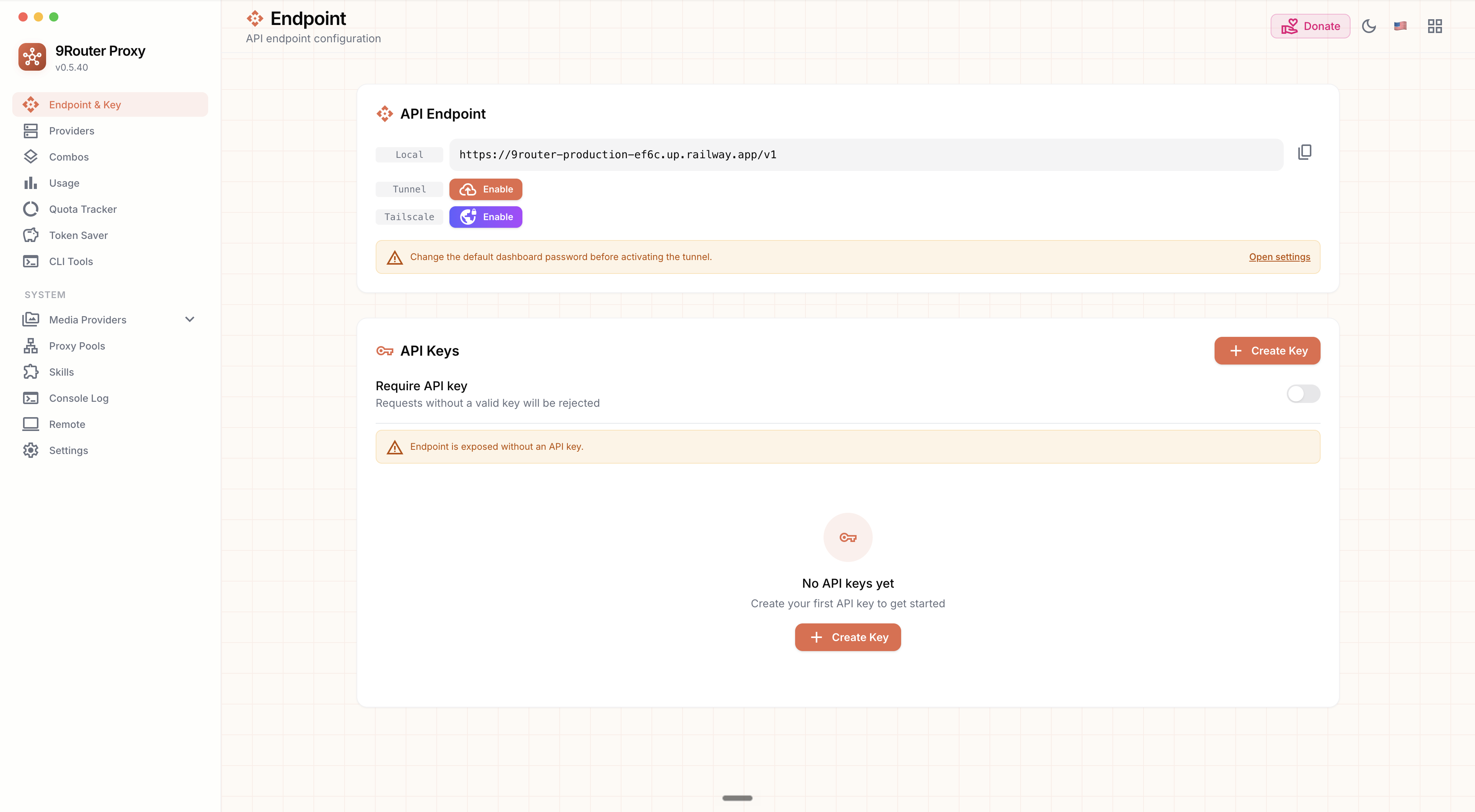 9Router dashboard screenshot
