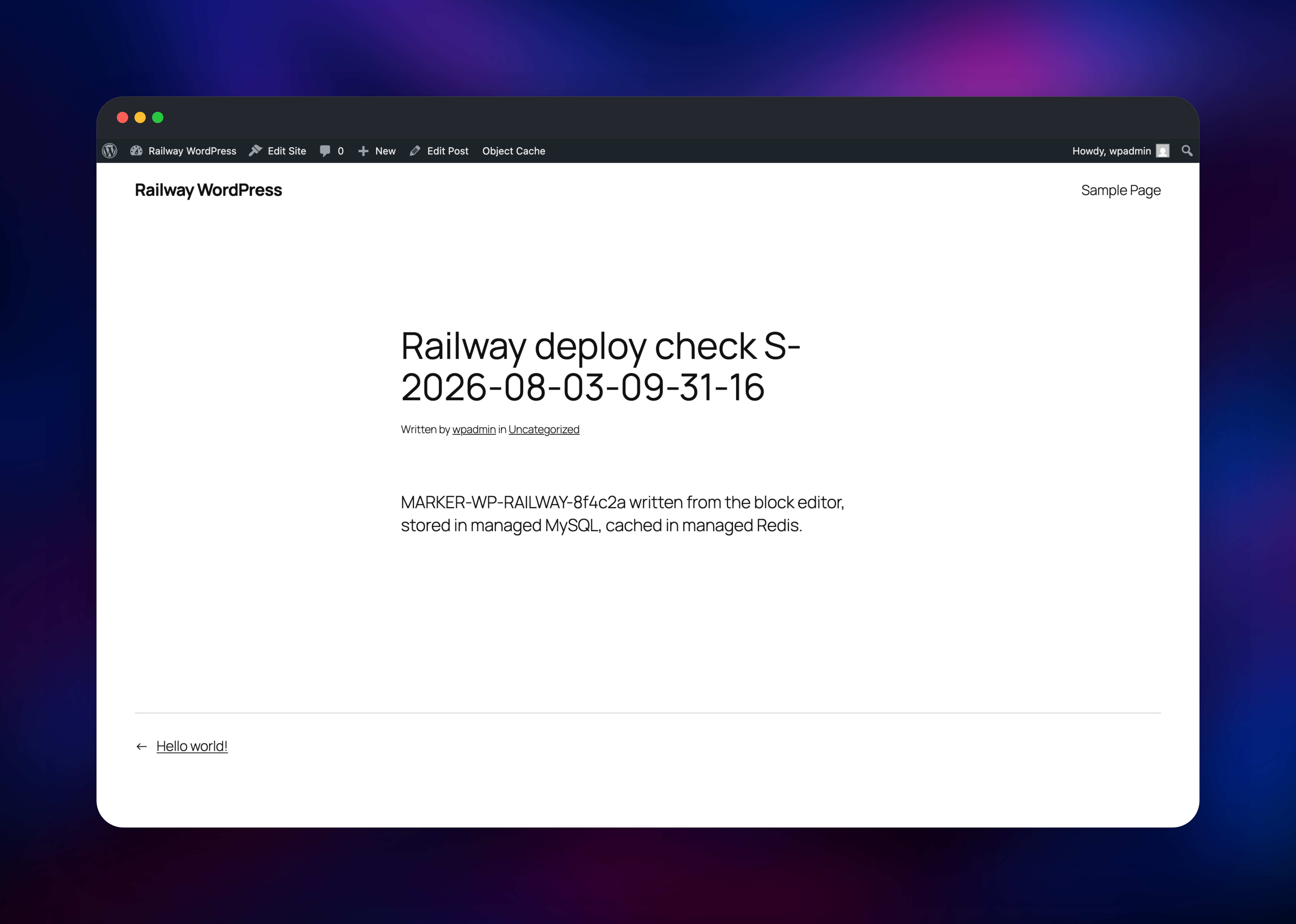 WordPress dashboard screenshot 3