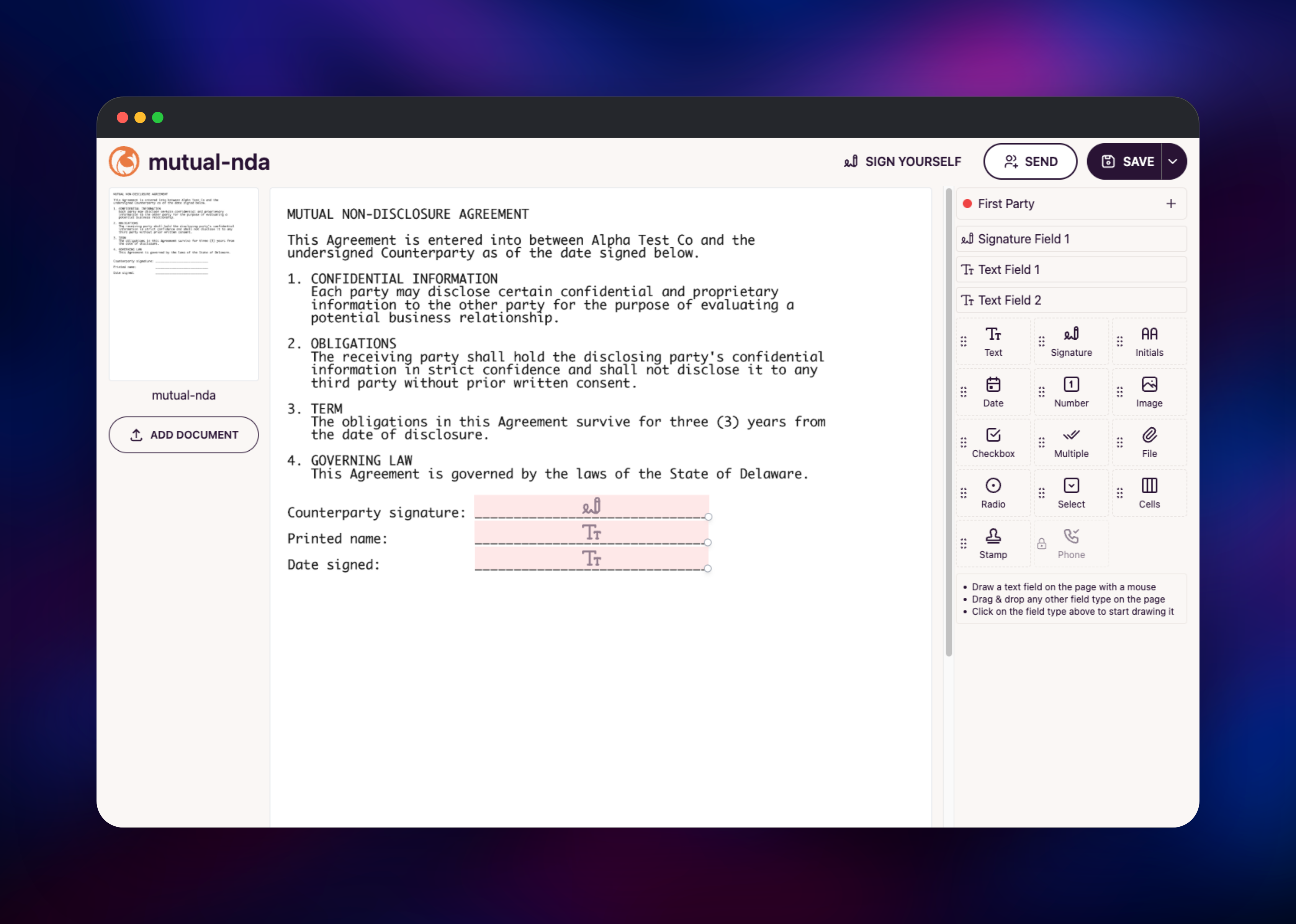 DocuSeal dashboard screenshot 2