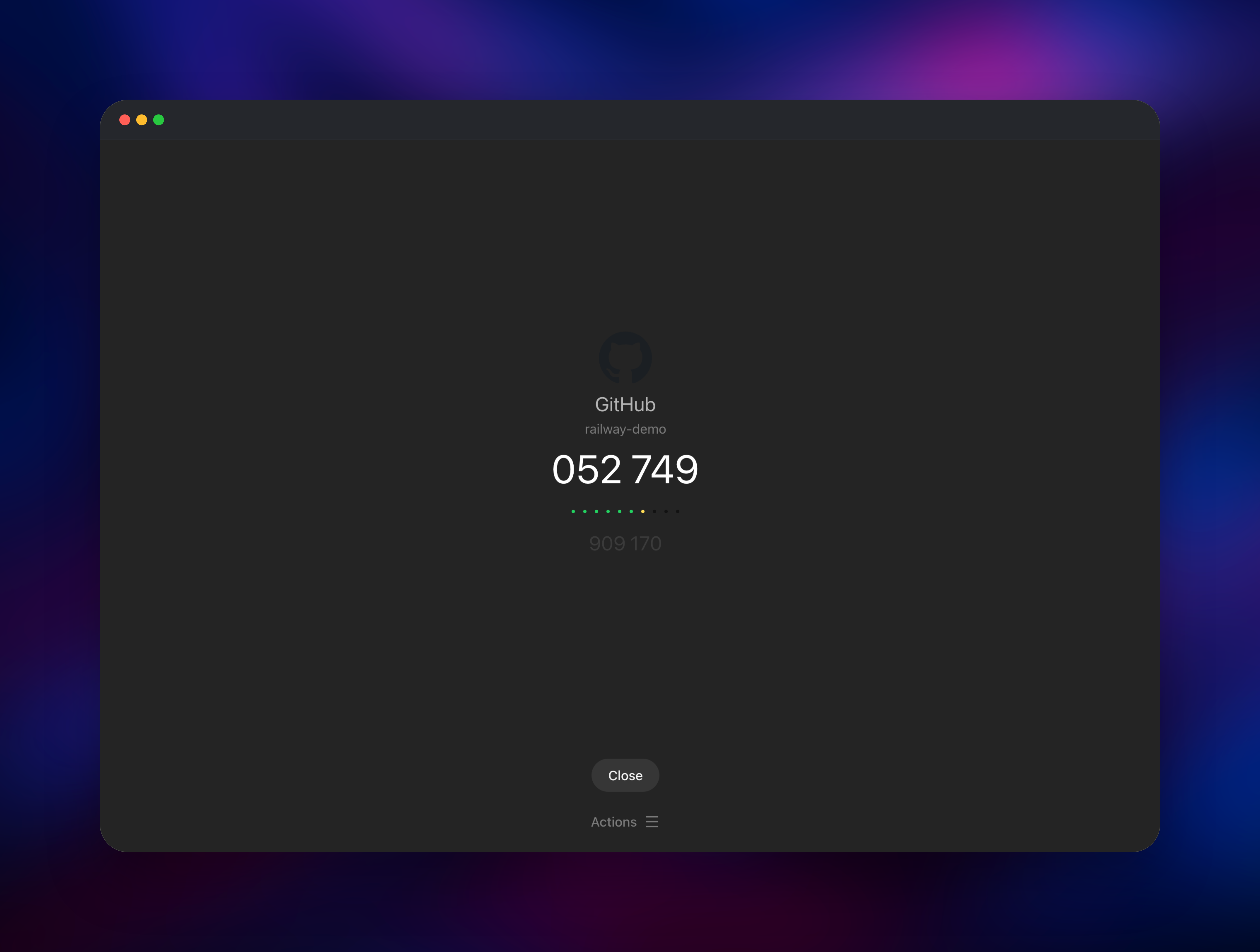 2FAuth dashboard screenshot 3