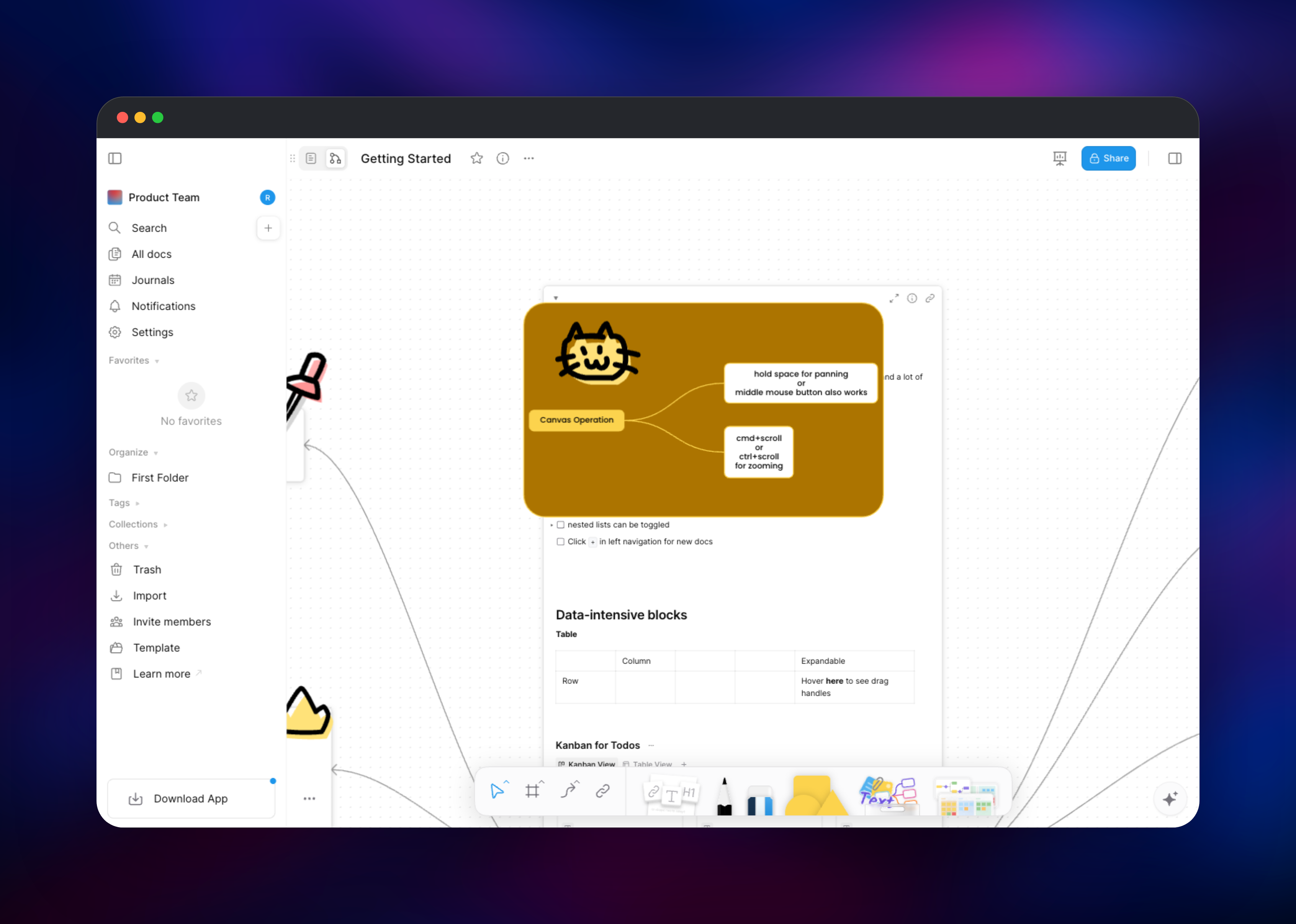AFFiNE dashboard screenshot 3