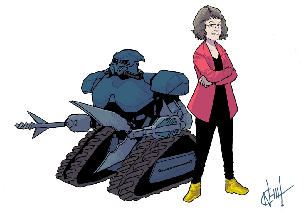 Dr Lucy Rogers and Sir K. Credit: www.neillcameron.com